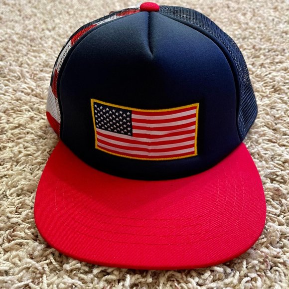 Icon Sports Embroidered United States Country Flag Trucker Hat Cap One Size New - Picture 2 of 6
